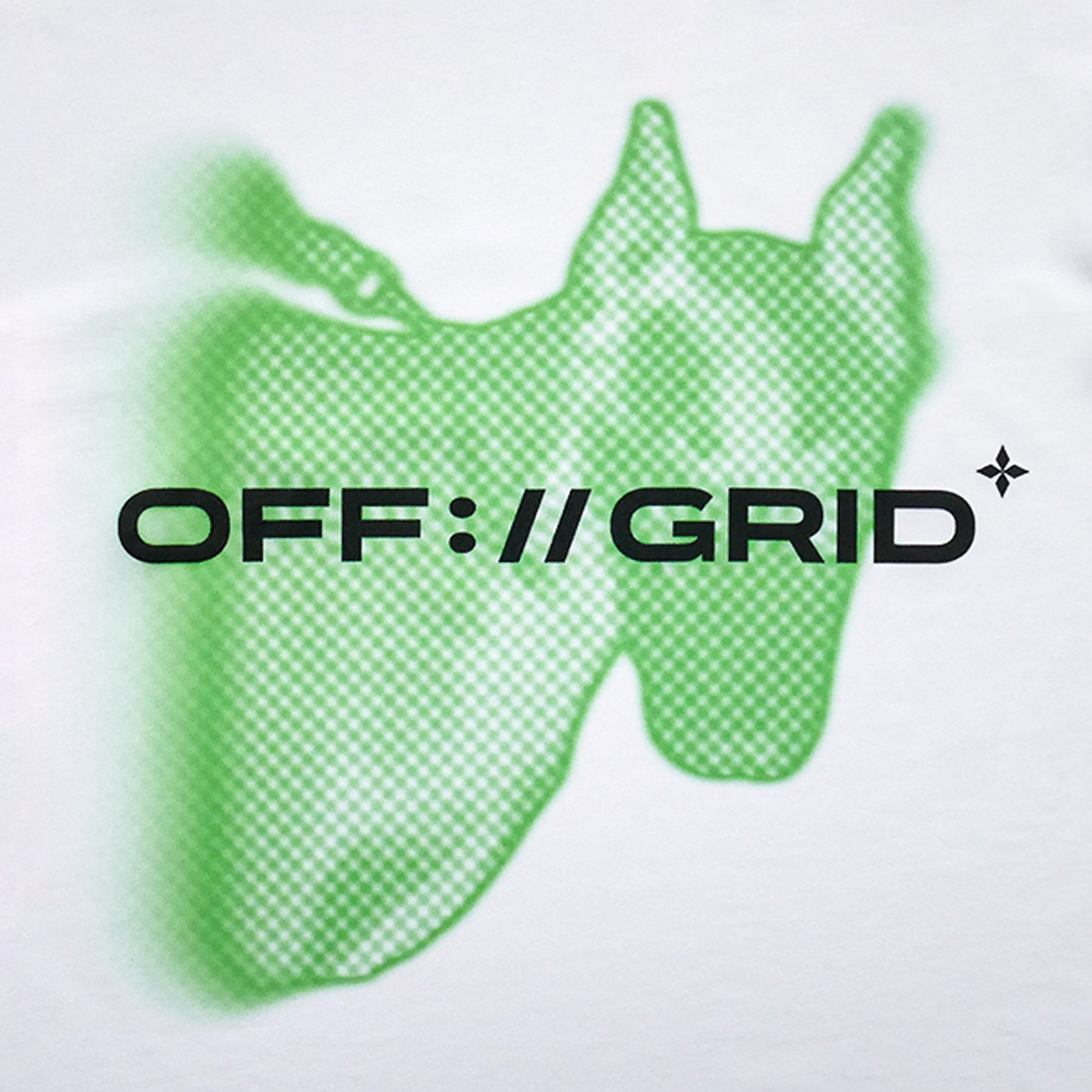 Doberman Solo White Tee (Green)