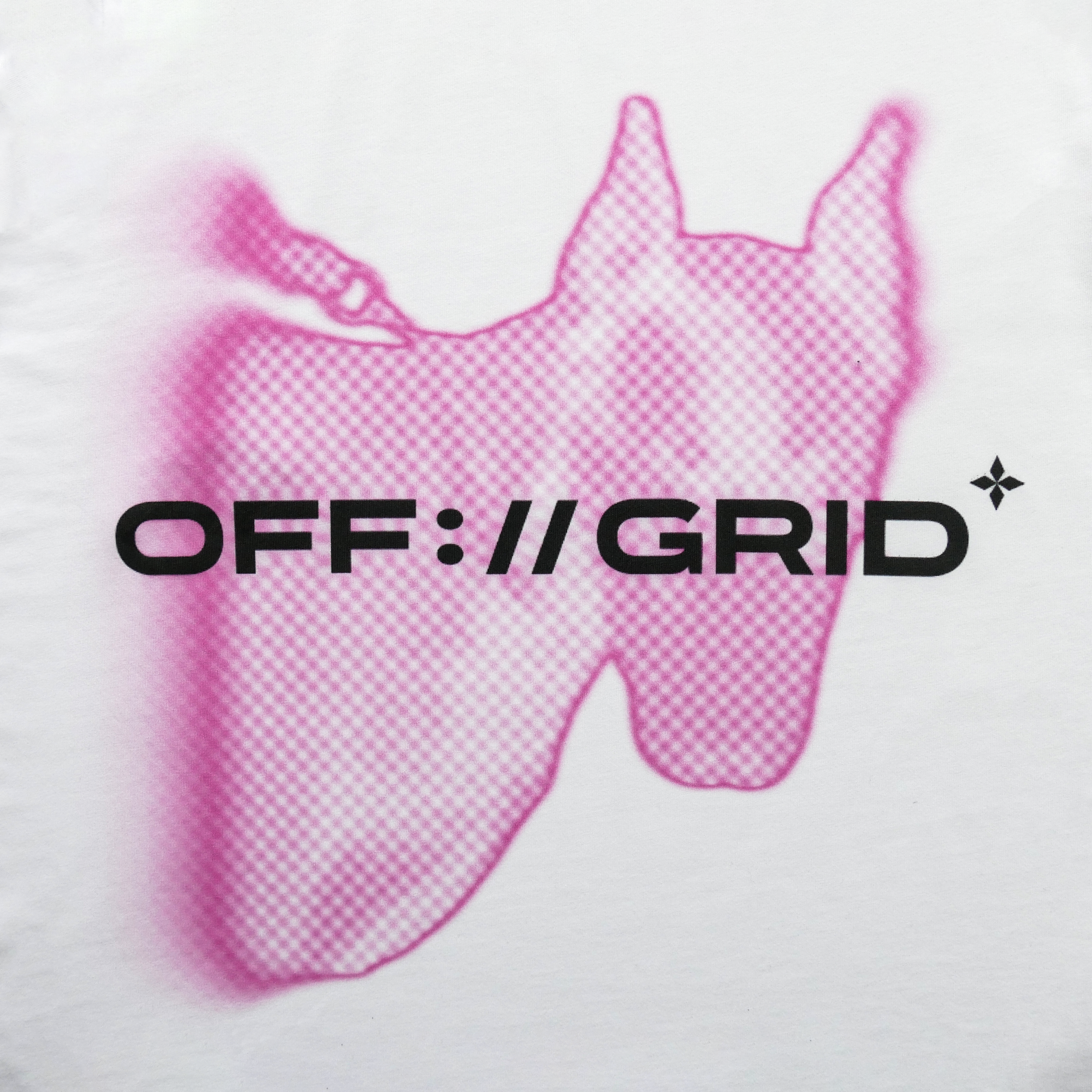 Doberman Solo White Tee (Pink)