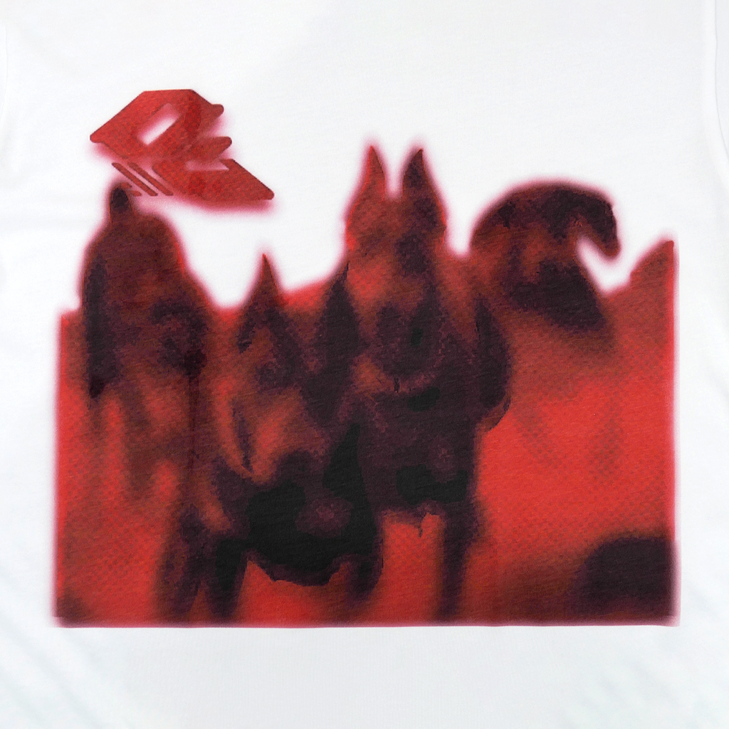 Doberman Pack White Tee