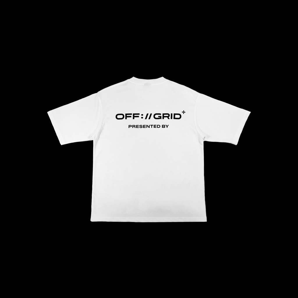 Presented By Logo White Tee